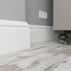 Плинтус напольный из ЛДФ Ultrawood арт. Base 5500 (2000 x 138 x 18 мм.)
