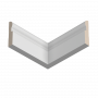 Плинтус напольный из ЛДФ Ultrawood  Base 0010 (2440 x 127 x 25 мм.)