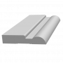 Плинтус напольный из ЛДФ Ultrawood  Base 0010 (2440 x 127 x 25 мм.)
