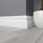 Плинтус напольный из ЛДФ Ultrawood  Base 0010 (2440 x 127 x 25 мм.)