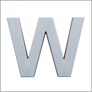 "W" Буква декоративная из полиуретана Art Decor