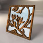 Зеркальная 3D панель Foliage