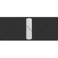 Декоративный ствол полуколонны из гипса Artpole SKL4-1