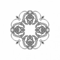 Розетка RODECOR 87109br потолочная из полимерного гипса - Готовое решение Rodecor из элементов