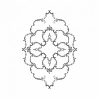 Розетка RODECOR 87024rc потолочная из полимерного гипса - Готовое решение Rodecor из элементов