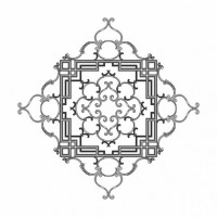 Розетка RODECOR 87506cn потолочная из полимерного гипса - Готовое решение Rodecor из элементов