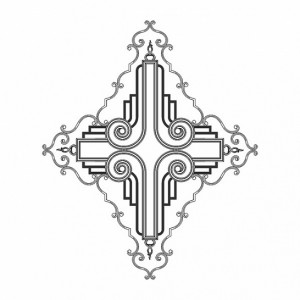 Розетка RODECOR 87507cn потолочная из полимерного гипса - Готовое решение Rodecor из элементов