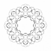 Розетка RODECOR 87513cn потолочная из полимерного гипса - Готовое решение Rodecor из элементов