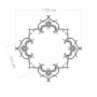 Розетка RODECOR 87014rc потолочная из полимерного гипса - Готовое решение Rodecor из элементов