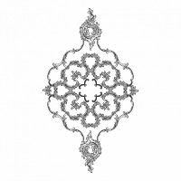 Розетка RODECOR 87004rc потолочная из полимерного гипса - Готовое решение Rodecor из элементов