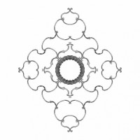 Розетка RODECOR 87517cn потолочная из полимерного гипса - Готовое решение Rodecor из элементов