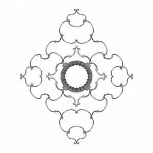Розетка RODECOR 87517cn потолочная из полимерного гипса - Готовое решение Rodecor из элементов
