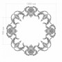 Розетка RODECOR 87019rc потолочная из полимерного гипса - Готовое решение Rodecor из элементов