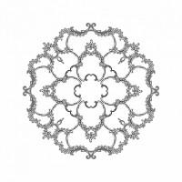 Розетка RODECOR 87016rc потолочная из полимерного гипса - Готовое решение Rodecor из элементов