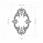 Розетка RODECOR 87022rc потолочная из полимерного гипса - Готовое решение Rodecor из элементов