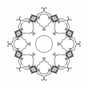 Розетка RODECOR 87510cn потолочная из полимерного гипса - Готовое решение Rodecor из элементов
