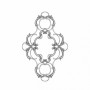 Розетка RODECOR 87101br потолочная из полимерного гипса - Готовое решение Rodecor из элементов