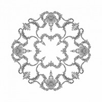 Розетка RODECOR 87018rc потолочная из полимерного гипса - Готовое решение Rodecor из элементов