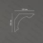 Потолочный гипсовый карниз гладкий Artpole SKT26G