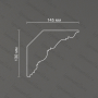 Потолочный гипсовый карниз гладкий Artpole SKT383