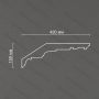 Потолочный гипсовый карниз гладкий Artpole SKT409