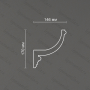 Потолочный гипсовый карниз гладкий Artpole SKT427