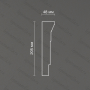 Потолочный гипсовый карниз гладкий Artpole SKT454