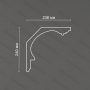 Потолочный гипсовый карниз гладкий Artpole SKT473