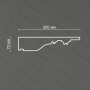 Потолочный гипсовый карниз Artpole SKT125