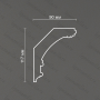 Потолочный гипсовый карниз Artpole SKT143