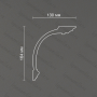 Потолочный карниз из гипса Artpole SKT215