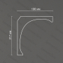 Потолочный карниз из гипса Artpole SKT219