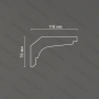 Потолочный гипсовый карниз Artpole SKT47