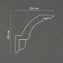 Потолочный карниз из гипса Artpole SK150N (наборный) (наборный)