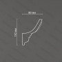 Потолочный карниз из гипса Artpole SK168