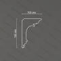 Потолочный карниз из гипса Artpole SK171