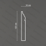 Напольный гипсовый плинтус Artpole SPL10