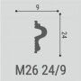 Молдинг гладкий из XPS Polymer М26 24-9 Bello Deco
