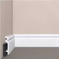 Напольный плинтус Bello Deco П14 90-19 с монтажной планкой