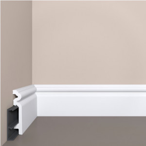 Напольный плинтус Bello Deco П14 90-19 с монтажной планкой