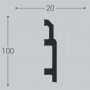 Напольный плинтус Bello Deco П10 100-20 из XPS Polymer