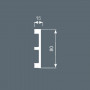 Плинтус напольный PX048 80х15х2000 из экополимера Cosca