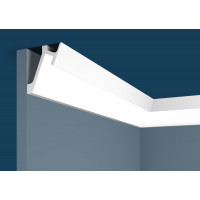 KX052 Карниз из экополимера Cosca 72х65x2000 - Плинтус потолочный под подсветку