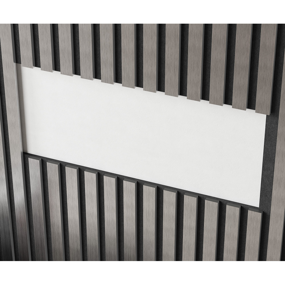 Рейка из экополимера RX010-052 30x10x2000 Хром матовый