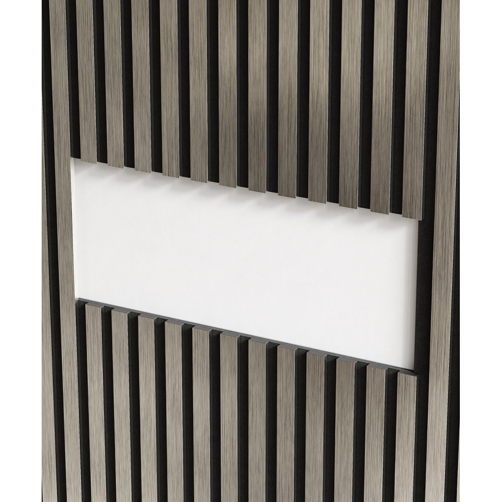 Рейка из экополимера RX010-055 30x10x2000 Платина матовая