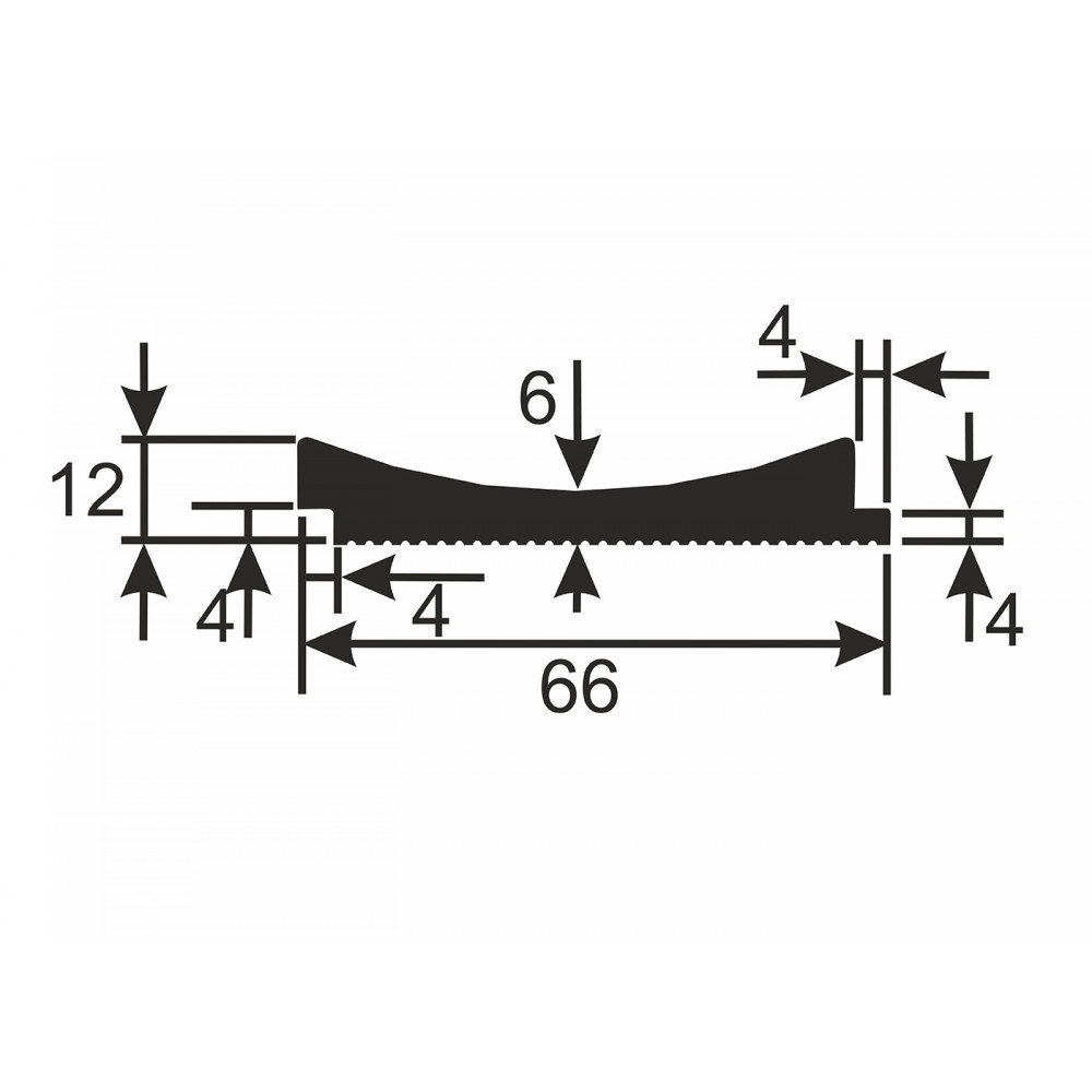 Рейка из экополимера RX006 62х12x2800мм