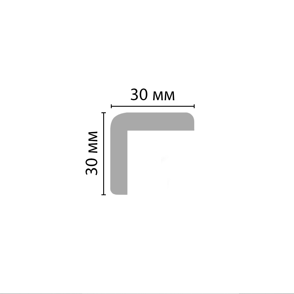 Угол окрашен DECOMASTER D134-115 ДМ (30*30*2000мм)
