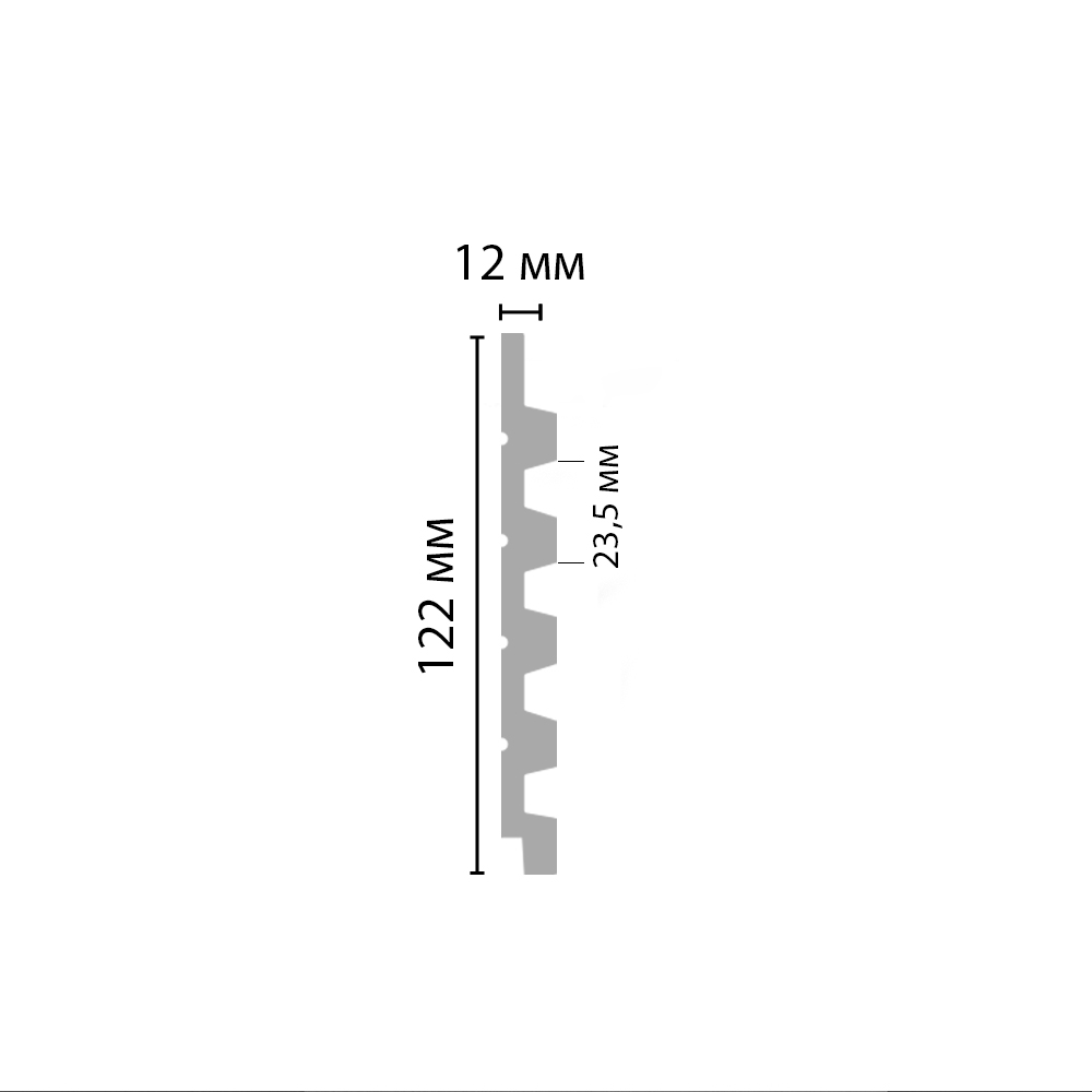 Декоративная панель DECOMASTER D317-81D ДМ (122*12*2900мм)