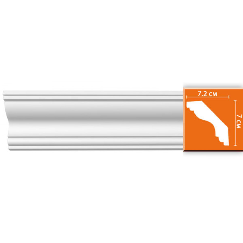 Плинтус потолочный гладкий DECOMASTER DP-339 (70*72*2400мм)
