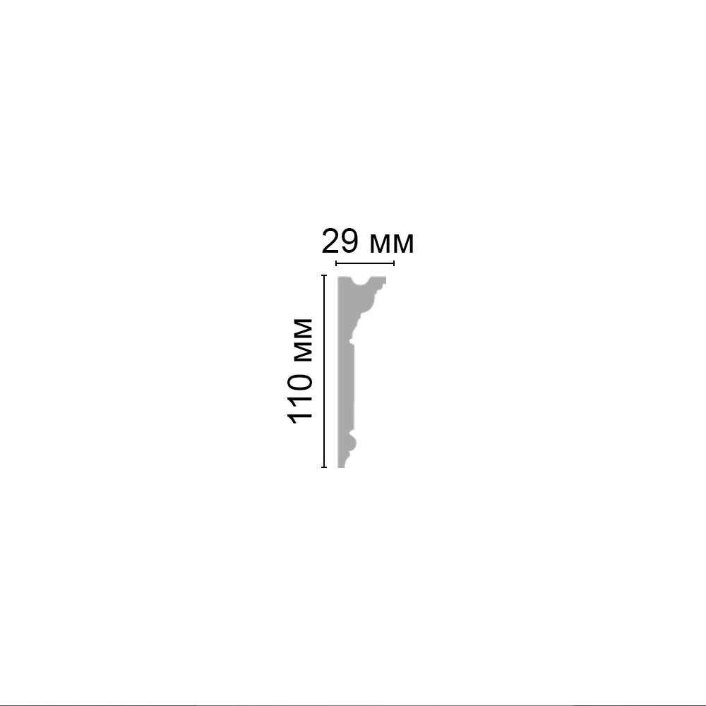 Плинтус потолочный  D225AДМ